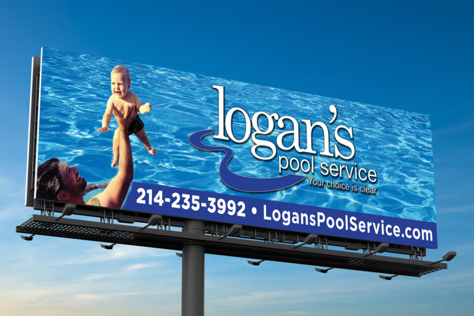 marketing loganspoolservice billboard