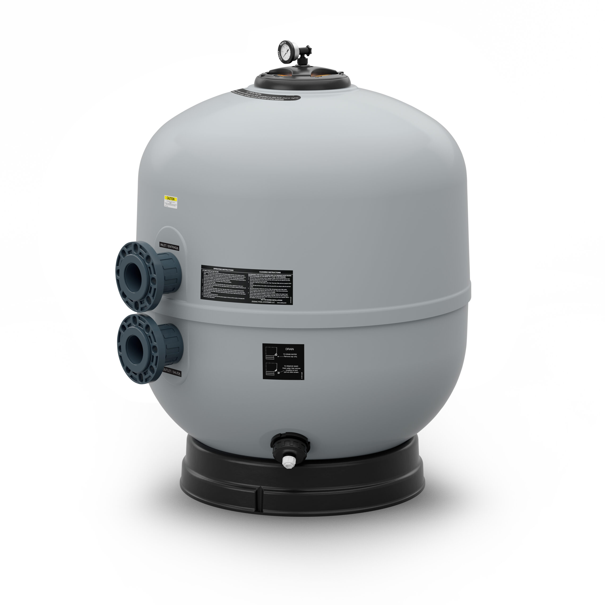 Jandy commercial side-mount vertical filter