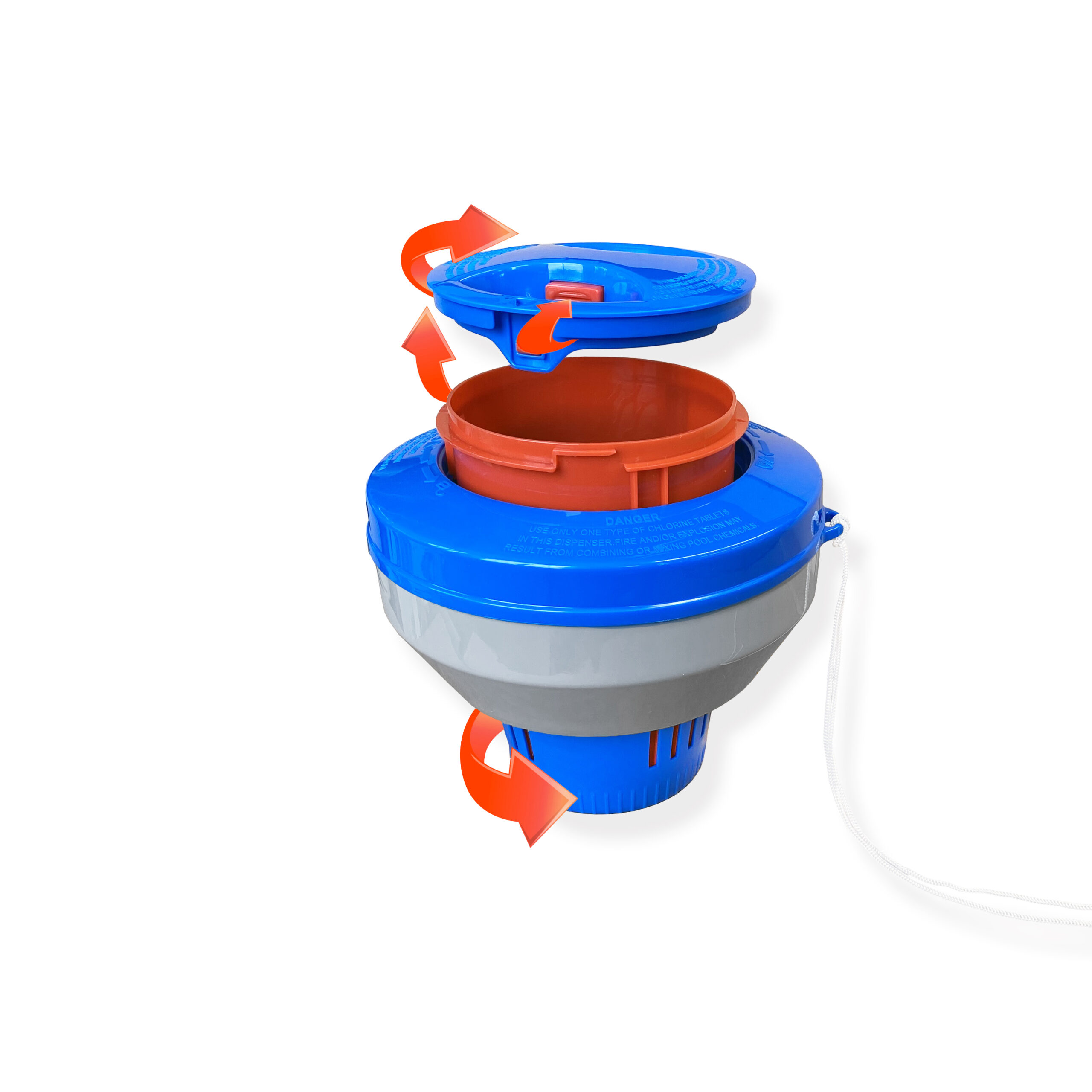 jed pooltools deluxe floating chlorinator 10 445 illustrated arrows scaled 1