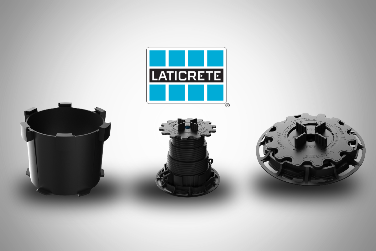 LATICRETE Launches NXT Pedestals for Elevated Exterior Floors 1 laticrete