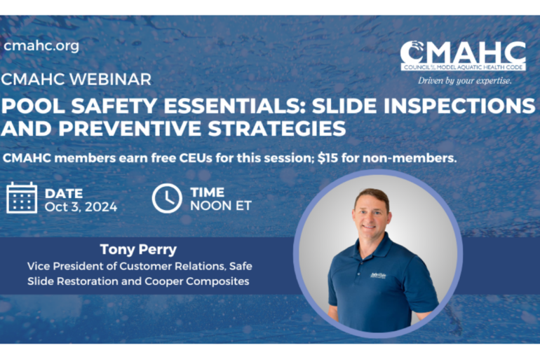 CMAHC Announces Pool Safety Webinar
