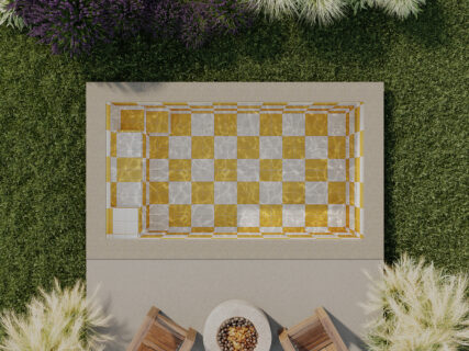 large 16 x16 check soake pools