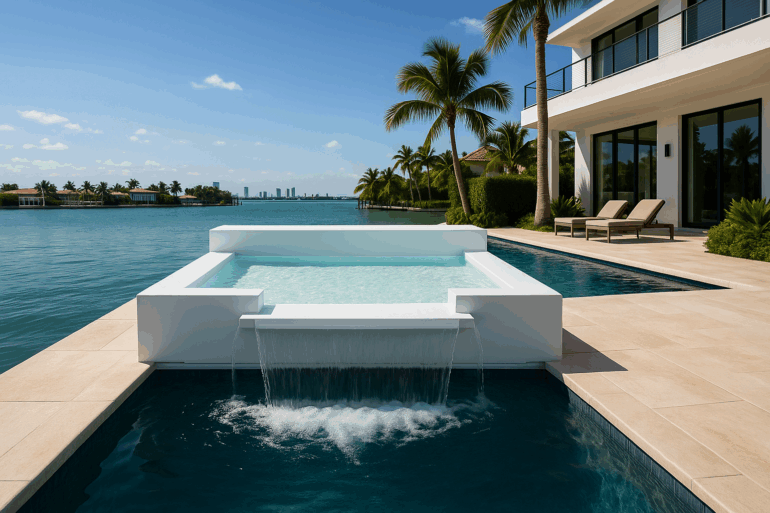 B Squared Pools Introduces Waterfall Sun Ledge Kit 