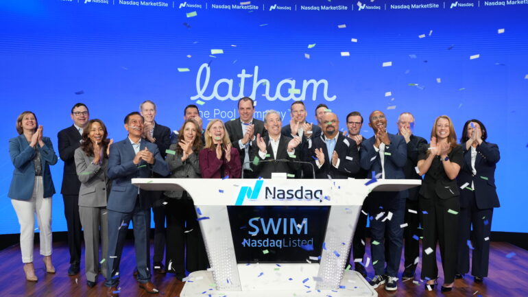 Latham Nasdaq bell