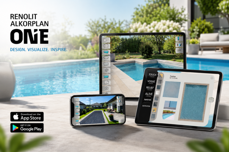 RENOLIT ALKORPLAN ONE augmented reality pool design app